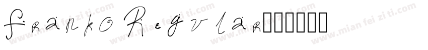 Franko Regular字体转换